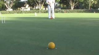 Croquet  Video Analysis Of Single Ball Shot Technique [upl. by Roberson]