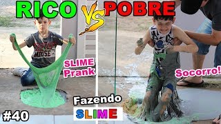 RICO VS POBRE FAZENDO AMOEBA  SLIME 40 [upl. by Arratahs102]