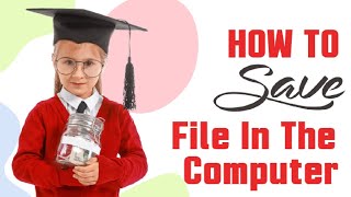 How to save your file in msword in the Computer 🖥️💻 [upl. by Aned797]