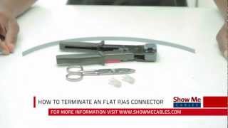 How To Terminate a Flat RJ45 Connector [upl. by Peters]