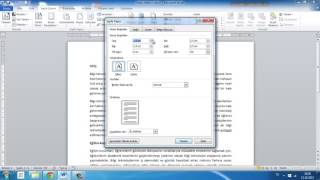 1Sayfa Kenar Boşluklarını Düzenleme [upl. by Coleen]