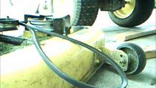 Deck Removal  John Deere Riding Mower Easy [upl. by Emelun38]