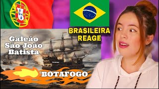 BRASILEIRA REAGE AO Galeão São João Batista Botafogo  O Terror dos Mares 🇧🇷⚓️ [upl. by Freberg]