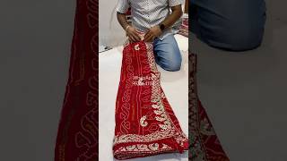 🔥Latest Jaipuri Handwork Bandhani Saree saree ytshorts shorts [upl. by Cameron]