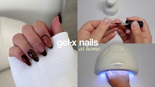 GEL X NAILS AT HOME  everything you need to do your nails like a pro  for beginners [upl. by Baskett]