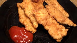 How To Make Crispy Chicken Fingers Homemade Chicken Tenders Recipe [upl. by Etrem]