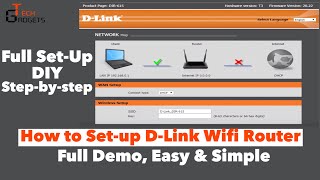 DLink DIR615  How to Setup DLink Wireless WiFi Router  Full Setup  StepbyStep  Simple DIY [upl. by Leirza]