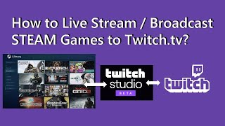 How to Live Stream  Broadcast STEAM Games to Twitchtv [upl. by Ellivro]