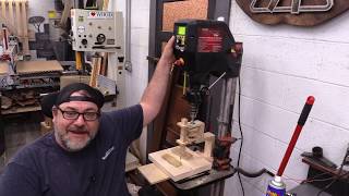 DIY Drill Press Jig  Homemade Woodworking [upl. by Lemmuela]