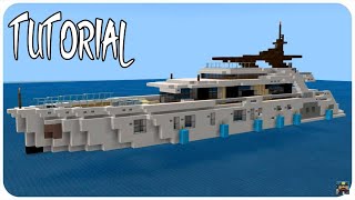 Minecraft Super Yacht Tutorial Benetti Fast 125 Minecraft Yacht Tutorial [upl. by Oderfodog]