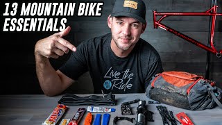 13 MOUNTAIN BIKING GEAR ESSENTIALS FOR EVERY RIDE  Mountain Biking Tips [upl. by Arret742]