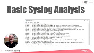 Webinar  Basic Syslog Analysis [upl. by Eletnahs]