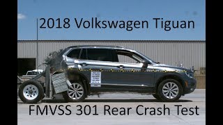 20182024 Volkswagen Tiguan LWB FMVSS 301 Rear Crash Test 50 Mph [upl. by Enneite]