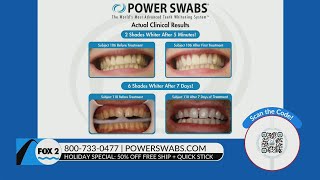 Power Swabs offers 50 off teethwhitening [upl. by Duky]