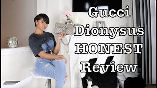 GUCCI Dionysus Small Shoulder Bag HONEST review pros amp cons plus what fits inside [upl. by Vasili]