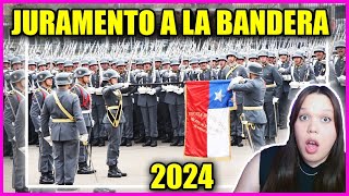 ARGENTINA REACCIONA A JURAMENTO A LA BANDERA CHILE 2024 [upl. by Taber]