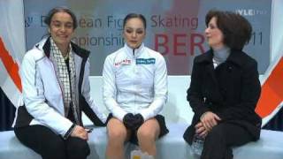 Sarah Meier  Free Program  2011 European Figure Skating Championships [upl. by Biegel]