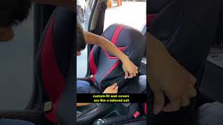 Custom fit Volkswagen EKR custom black and red seat cover for VW vw automotive seatcover [upl. by Rowan663]