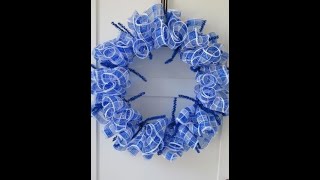 Wreath Cruffle Method Using 10quot Deco Mesh [upl. by Ro965]