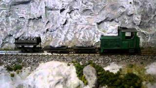 H0e Feldbahn mit Roco Diesellok und Wagen von Modellfeldbahnch F5 [upl. by Nioe]