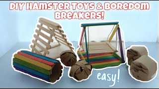 DIY Hamster Toys and Boredom Breakers [upl. by Gilcrest]