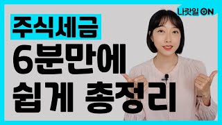 주린이를 위한 국내주식 세금 총정리소액투자자도 알아야할 양도소득세 개정 [upl. by Clotilda253]