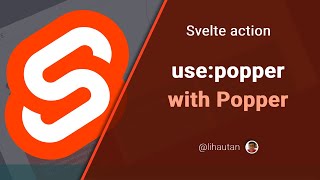 Svelte Action Examples usepopper with Popper [upl. by Waki]