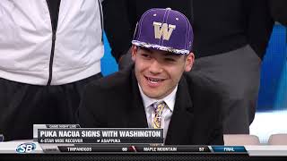 Puka Nacua commits to Washington Huskies [upl. by Blood]