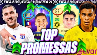 AS 22 MELHORES PROMESSAS DO FIFA 21 [upl. by Aerol]