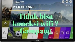 Tutorial perbaikan Smart TV LG 43LK5400 tidak bisa koneksi ke WIFI [upl. by Ynaittirb]