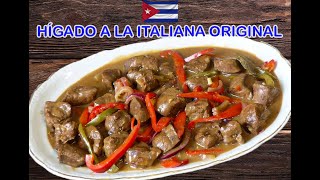 Receta Cubana Hígado a la Italiana [upl. by Alit547]