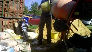 the fine art of brickwork  video request  mixing gauged mortar [upl. by Gerc]