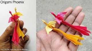 Tutorial How to make an Origami Phoenix  make origami at home [upl. by Boff]