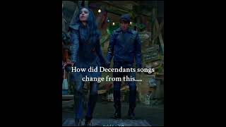 How did it change so much 😭 fyp descendants song shorts [upl. by Irrok]