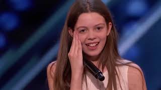 SHY Girl Turns Into A Singing Lion Gets GOLDEN BUZZER  Americas Got Talent 2018 [upl. by Hanaj]