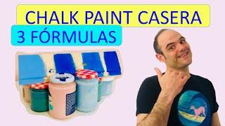 Cómo crear Pintura a la TIZA CASERA 💰 CHALK PAINT DIY 😱 te REVELO mis 3 RECETAS [upl. by Haret]