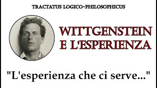 quotLesperienza che ci serve quot  Wittgenstein Tractatus Logico Philosophicus pt 7 [upl. by Yenitsed118]