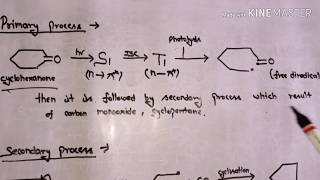 Norrish type 1st reaction  Mechanism of NORRISH type 1st [upl. by Mychal72]