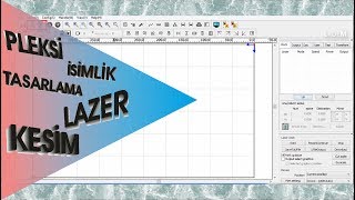 Corel Draw da Pleksi İsimlik Tasarlama ve Lazerde Kesim [upl. by Nylteak]