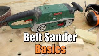 Belt Sander Basics  Beginners Tutorial [upl. by Portie]