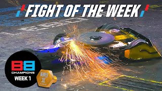 Incredible Rematch Full Of Vicious Shots  Valkyrie Vs Rotator  BattleBots Champions II [upl. by Cedell675]