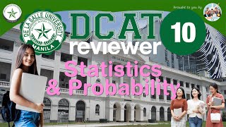 DCAT Reviewer No 10 Statistics and Probability reviewcentral dcat dlsu freereviewer [upl. by Durwood]