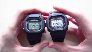 Casio GShock DW5600 vs GW5610  A Comparison [upl. by Rehpotsirhc831]