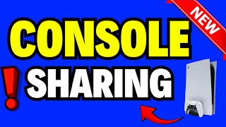 How to Fix Console Sharing PS5 [upl. by Madeline]