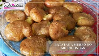 Batatas a Murro no Micro ondas [upl. by Culhert98]