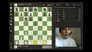 Amateur chess game must watch and learn Kings Pawn Opening Leonardis Variation 3rd vlog [upl. by Nioe544]