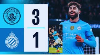 HIGHLIGHTS City fightback secures place in Champions League playoffs  Man City 31 Club Brugge [upl. by Renato]