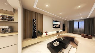 Chic Modern Contemporary 4 Room HDB flat design [upl. by Oniger]