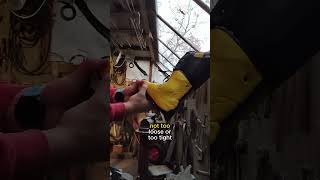 Compression of Ski Boot Injected Foam Liner Using Wooden Blocks skiboot bootfit skiing [upl. by Barren]