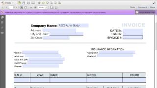 How to Make an Auto Repair Invoice  Excel  PDF  Word [upl. by Altis65]